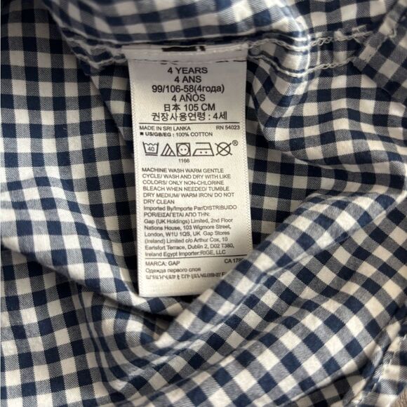 Janine &Jack and Gap Blue Kids Button-Up Shirt - Picture 11 of 11